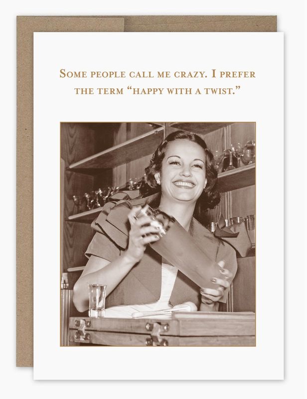 Happy with A Twist Birthday Card SM736