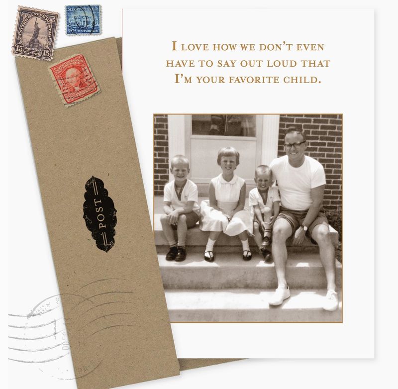 Favorite Child Family Birthday Card  SM602