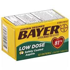 Bayer Low Dose Aspirin Safety Coated 81mg.