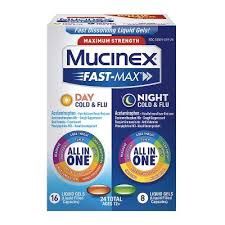 Mucinex Fast Max Am/Pm 24 Liquid Gels