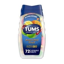 Tums Ultra Strength Assorted Fruit - 72 Chewable Tablets