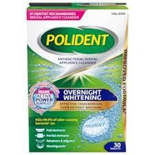 Polident Overnight Whitening - 90 tablets