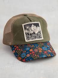 Canvas Trucker Hat - The Mountains Are Calling