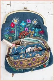 Embroidered Coin Purse - Live Happy