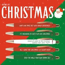 Oh Shit, It's Christmas Pen Set