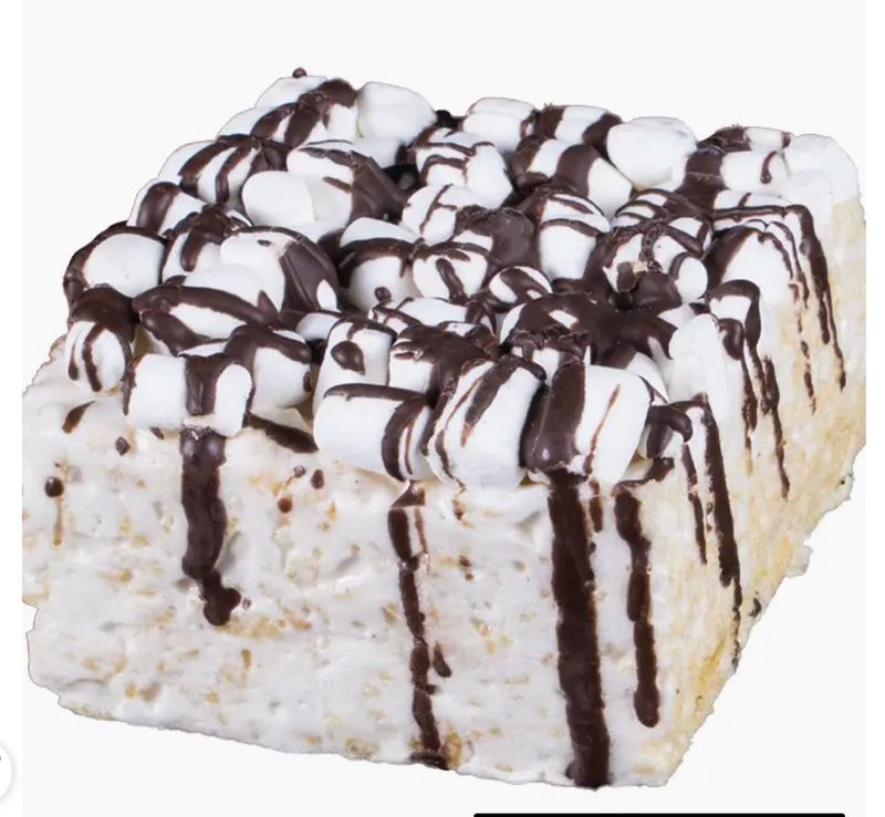 Drizzled Mini Marshmallow Crispy