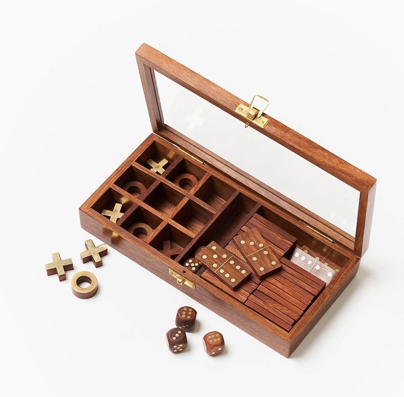 3 In 1 Wooden Game Night Set