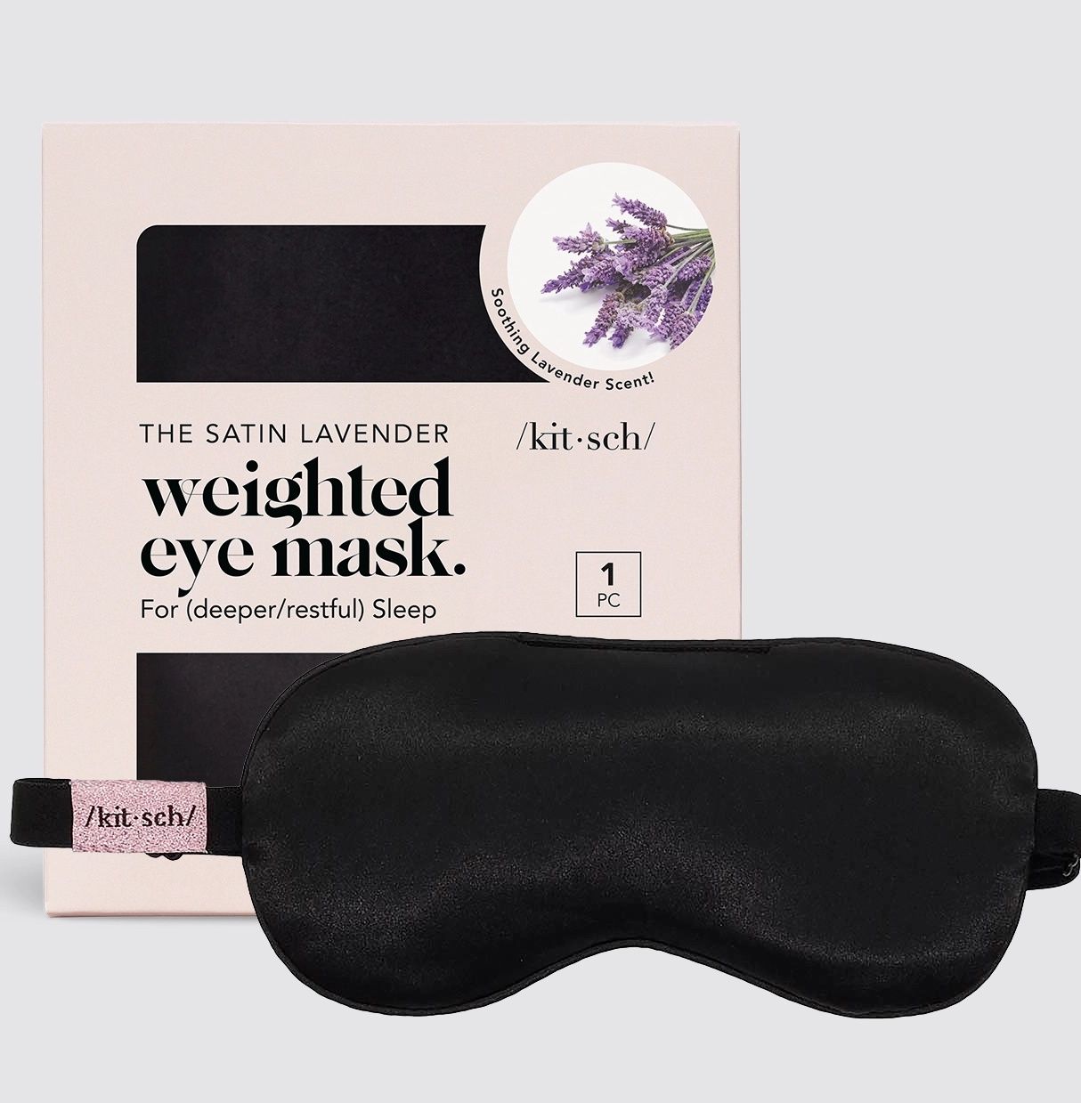 The Satin Lavender Weighted Eye Mask
