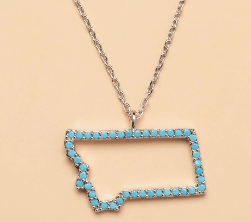 Montana On My Mind Necklace in Silver