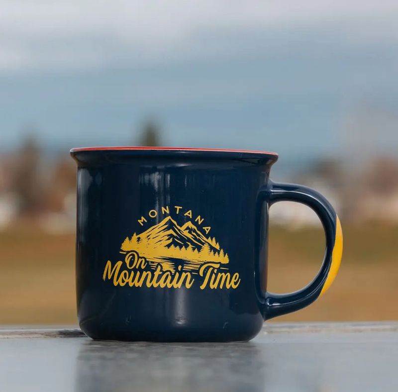 On Mountain Time Montana Mug