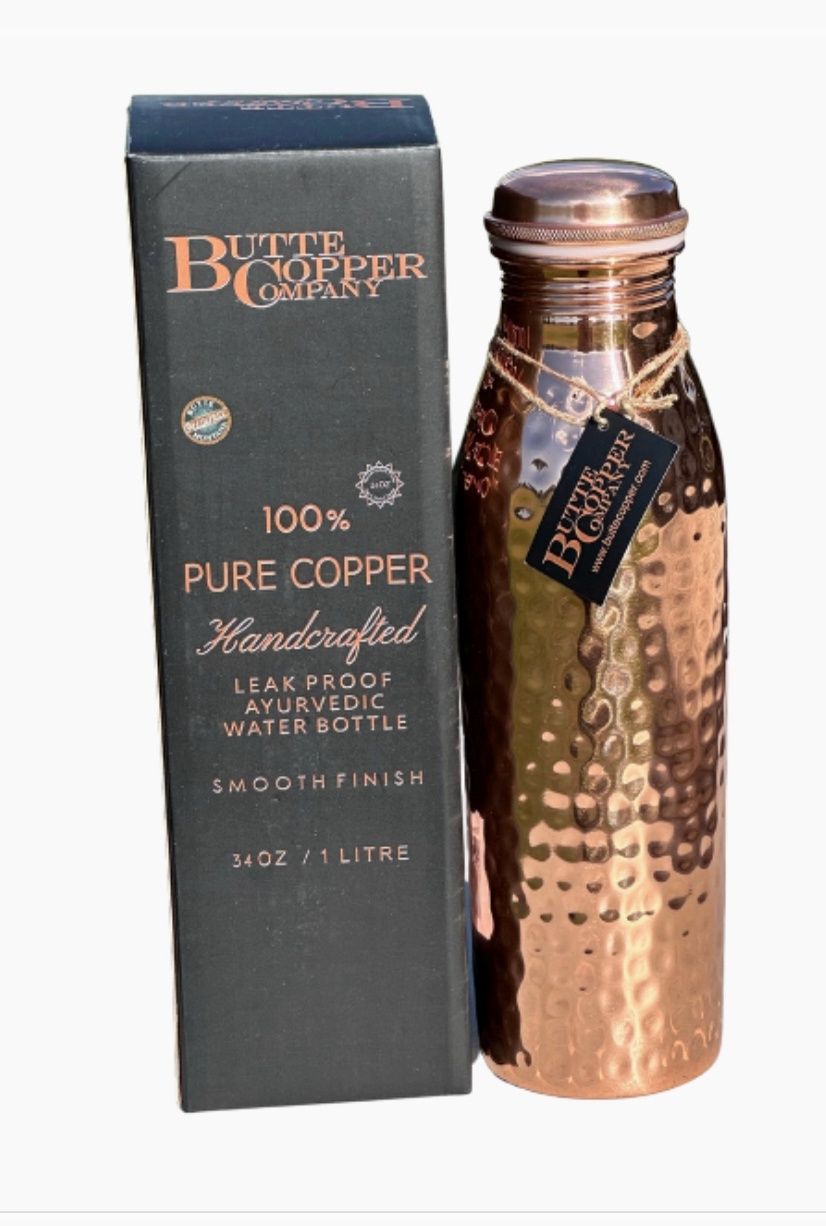 Hammered Copper Water Bottle
