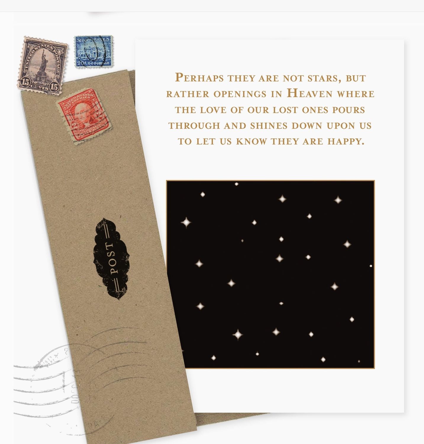 Stars in Heaven Sympathy Card SMO50 -