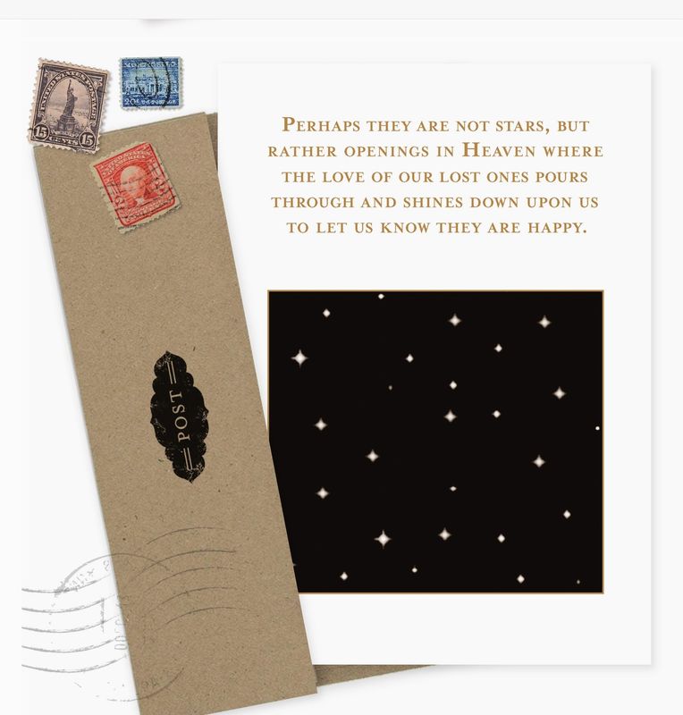 Stars in Heaven Sympathy Card SMO50 -