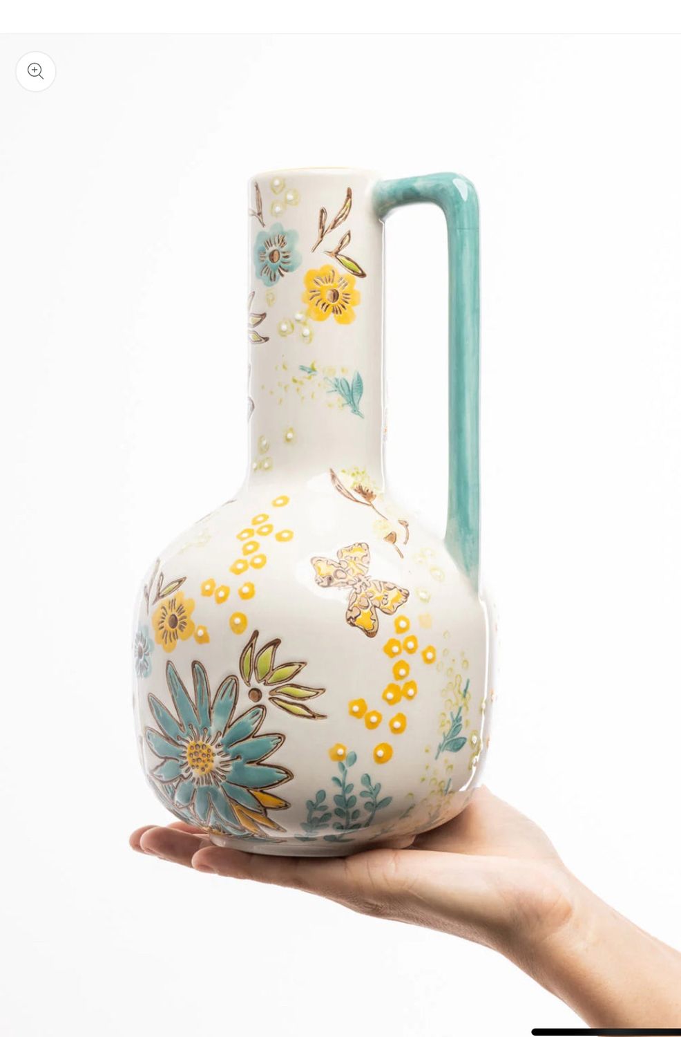 Tranquillo - Yellow and Blue Charming Cottage Vase