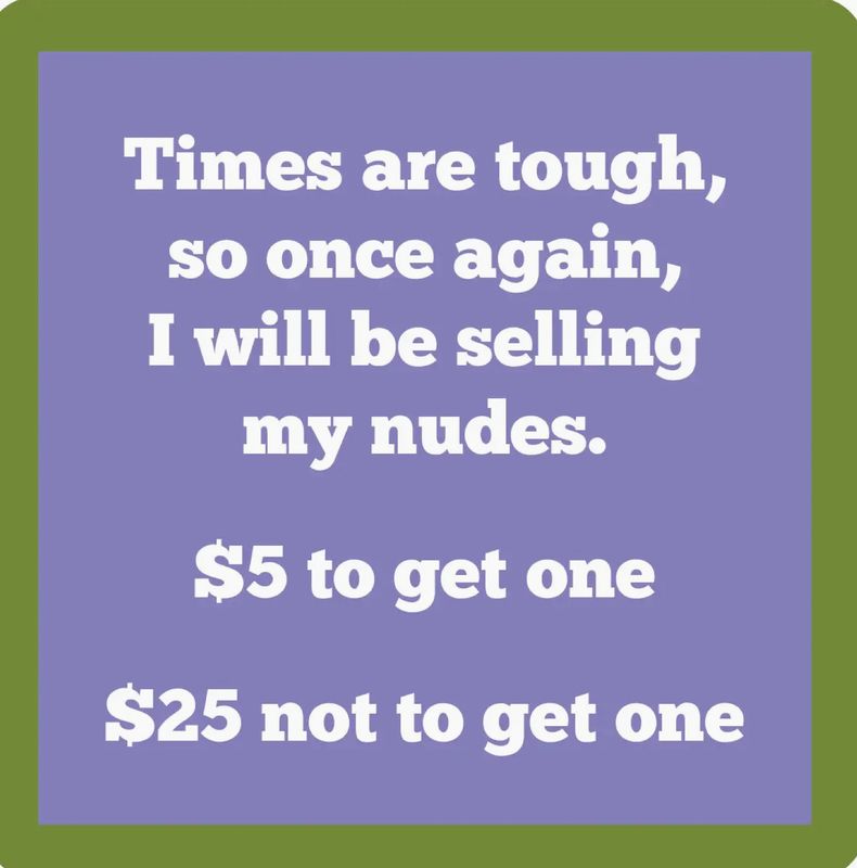 Coaster Selling Nudes