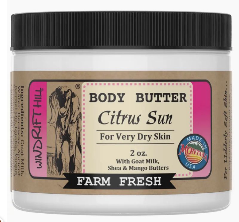 Citrus Sun | Goat Milk Body Butter | Travel Size