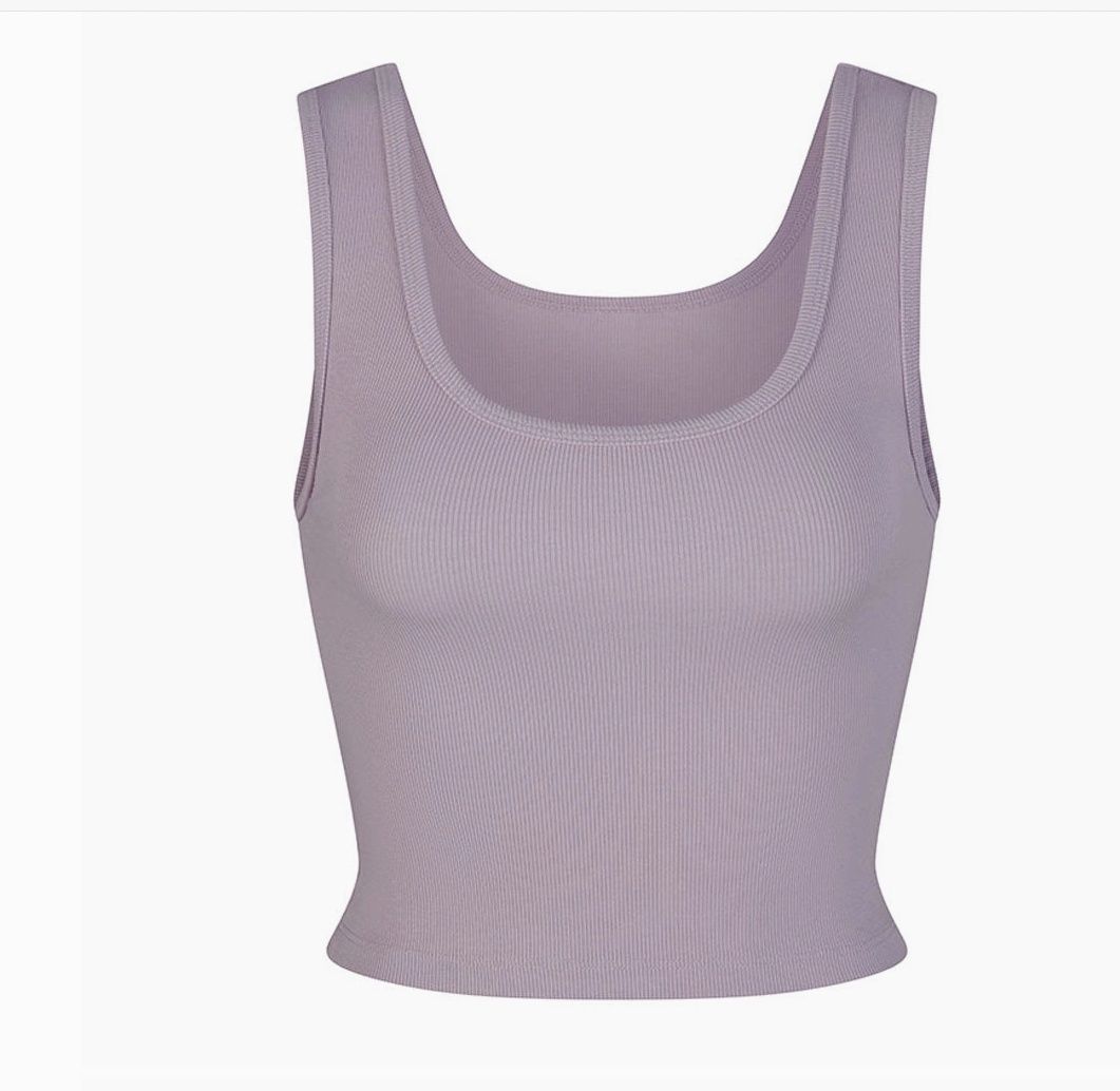 Bra 30 Icy  Lilac Scoop  Crop -  S