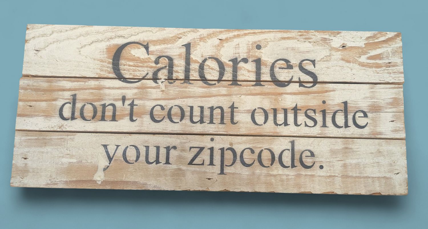 Calories Don't Count Outside Your Zip Code