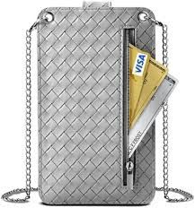 Crossbody Phone Bag Silver