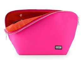 Kusshi Large Vacationer - Fuschia With Orange Interior
