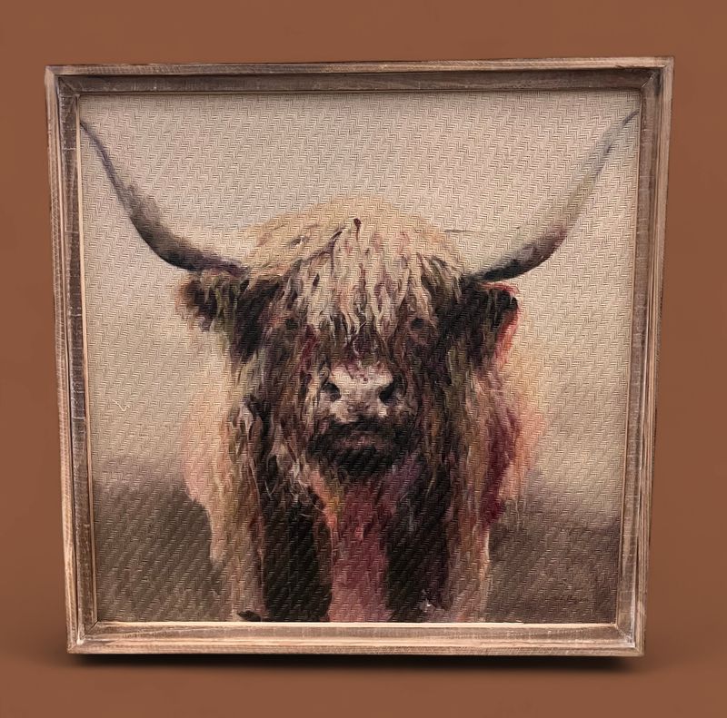 Longhorn Highland Cow Print