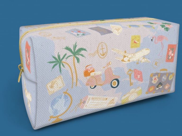 Molly &amp; Rex Going Places Cosmetic Bag