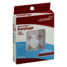 Leader Earplugs 6 Ultra Soft Silicone