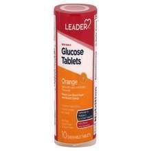 Leader Glucose Tablets (Orange) - 10 Tablets
