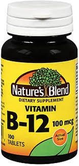 Vitamin B-12 100 mcg, 100 Tablets