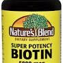 Biotin Super Potency - 5000mcg, 60 Capsules