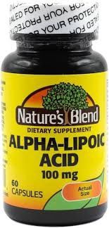 Alpha Lipoic Acid 100mg Capsules 60 ct