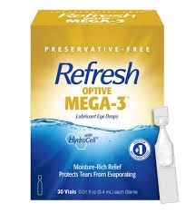 Refresh Optive Mega-3  Eye Drops - 30 Vials