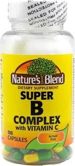 Super Vitamin B Complex w/C, 100 Capsules