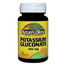 Potassium Gluconate - 500mg, 100 Tablets