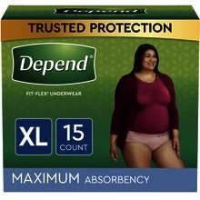 Depend Uwear Women Xlarge 15ct