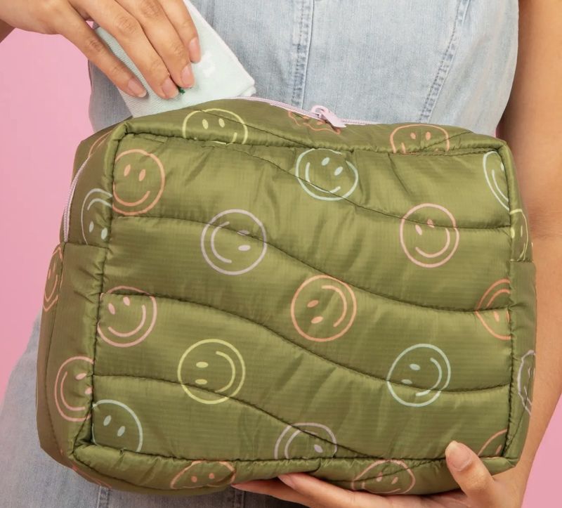 Green Smiley Puffy Busier Bee