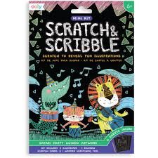 Scratch &amp; Scribble Safari Party Kit