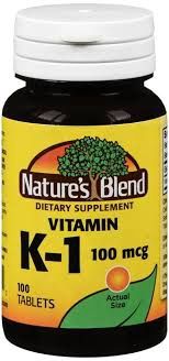 Vitamin K-1 - 100 mcg, 100 Tablets