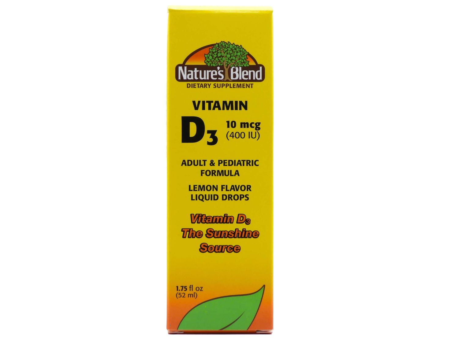 Vitamin D3 Drops - 400IU, 1.75 FL OZ