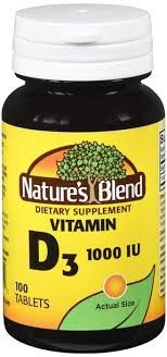 Vitamin D3 - 1000IU, 100 Tablets