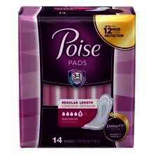 Poise Pads Max Absorbency Reg. Length