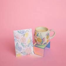 Sweet Grace Candle - Pink &amp; Teal Flowers