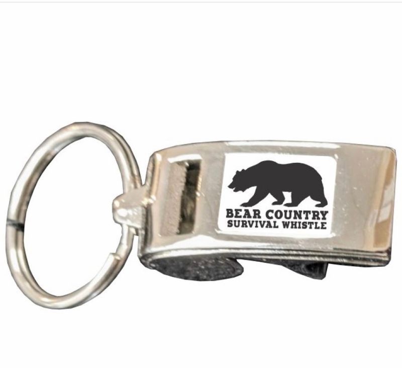 Bear Survival Whistle Key Ring
