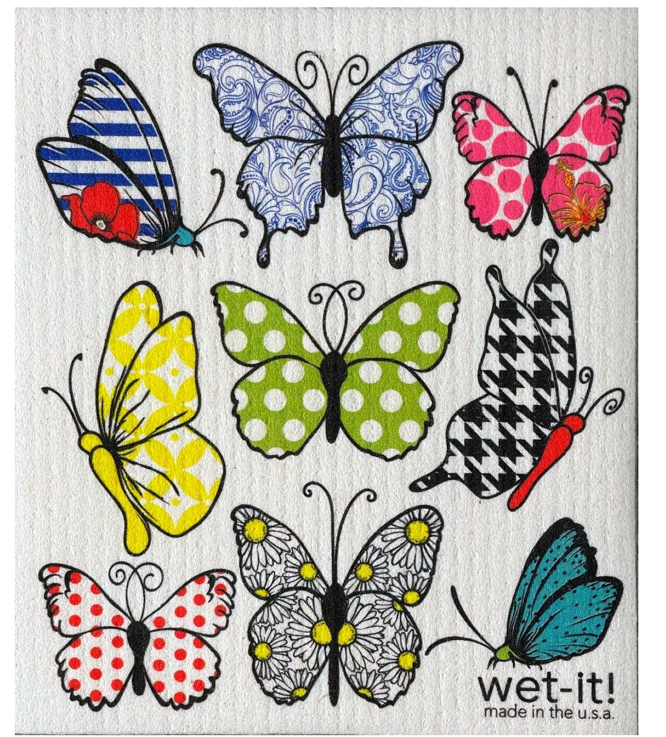 Butterfly Swedish Dishcloth