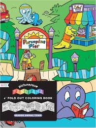 Picturesque Panorama Fold-Out Coloring Book