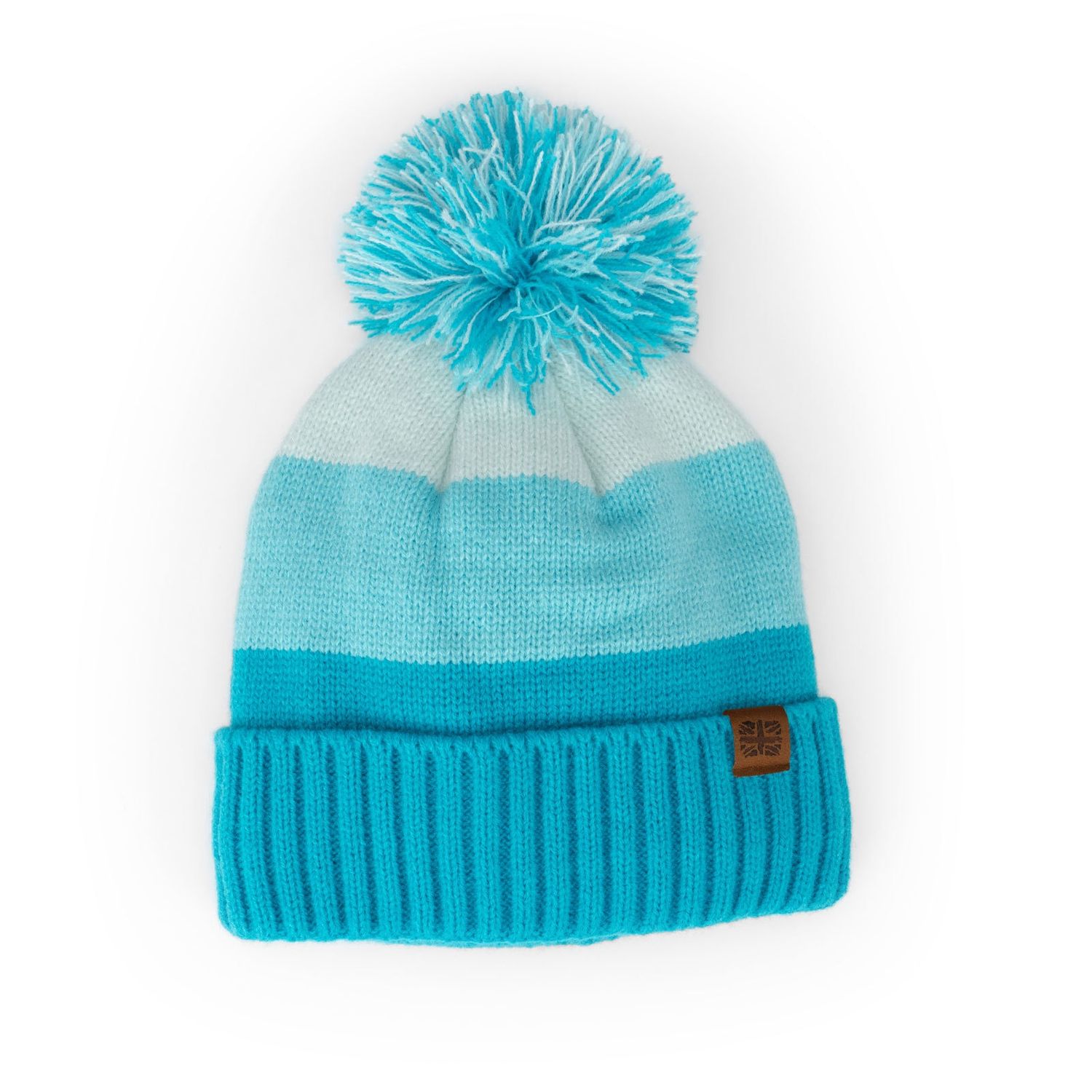 Kids' Block Party Plush-Lined Pom Hat - Teal