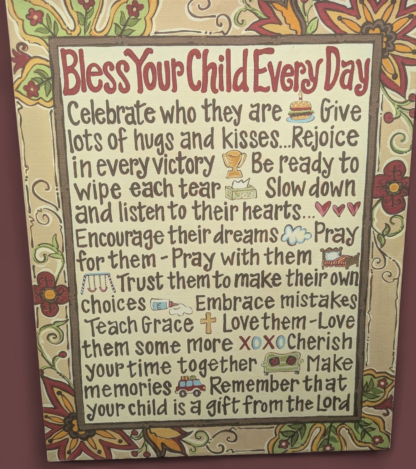 Bless Your Child Every Day - Canvas