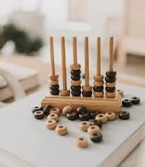 Mango Wood 4 In A Row Game