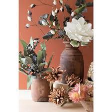 Hand Carved Wood Urn - Assorted