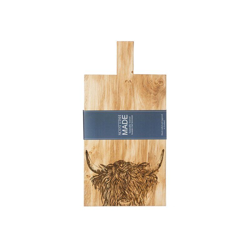 Large Highland Cow Serving Paddle